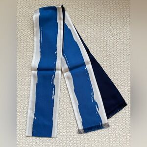 UNIQLO x MARNI Furoshiki Silk Scarf | Blue/White Abstract